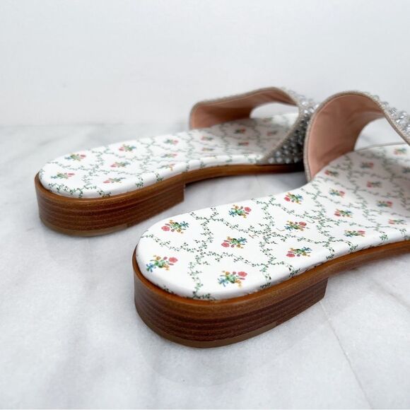 Hill House Silver Studded Slide Sandals - The City Slide - Picture 12 of 14